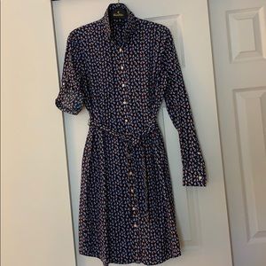 💙 Navy, white, and red sailboat dress